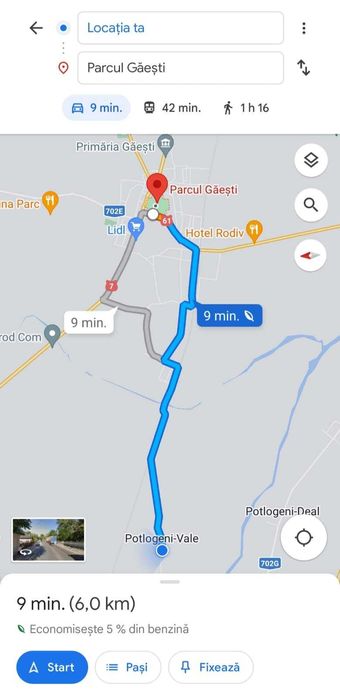 Teren intravilan de vanzare in Potlogeni Vale la 6 km de Oras Gaesti