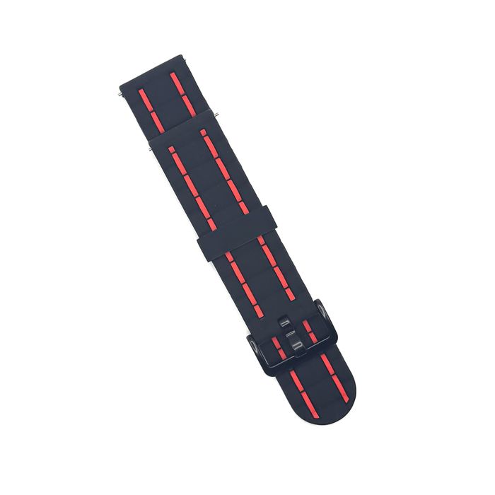 Двуцветни силиконови каишки с метална тока за quick release 20mm 22mm