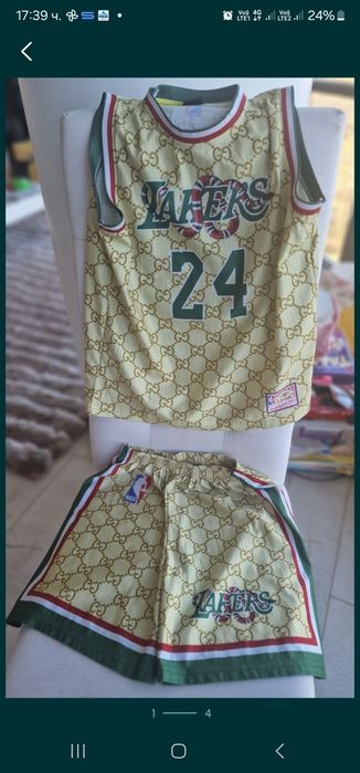 Баскетболен екип - размер 152 и обувки за баскет 37 номер