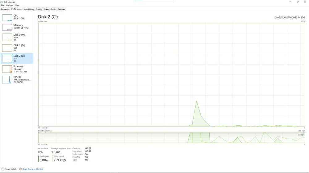 SSD Kingstone 500gb,HDD 1tb