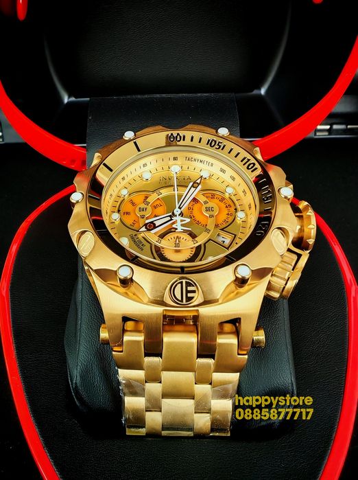 часовник INVICTA Venom Reserve Gold 54 mm, Инвикта нов