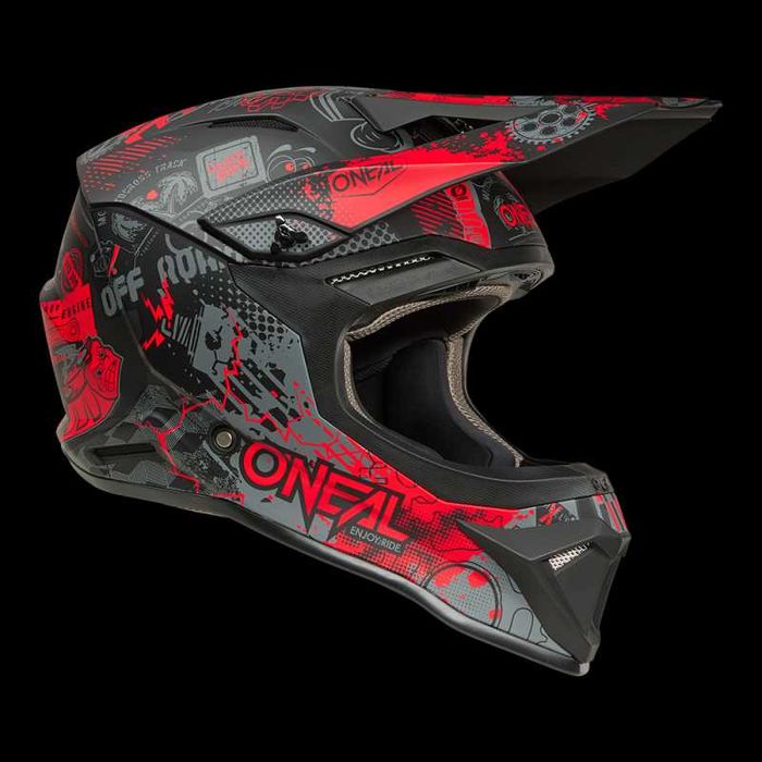 Каска O'NEAL 1SERIES Vibrant Black/Red V.26