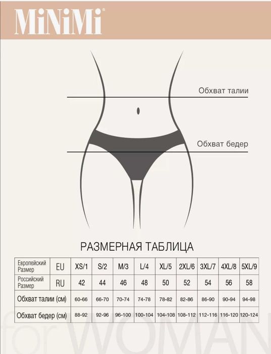 Трусы стринги MINIMI, хлопок, размер 44,46,50