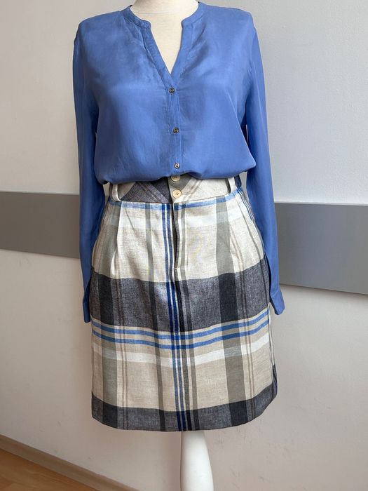 Елегантна пола с висока талия Zara & копринена туника Massimo Dutti