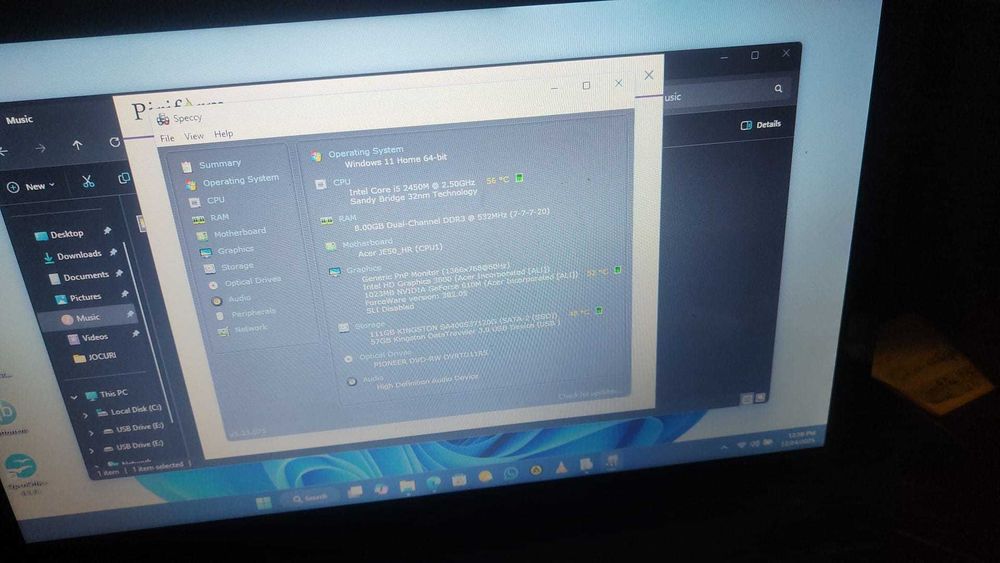 Laptop Acer Aspire i5 5750 DDR 3 ,8 GB RAM