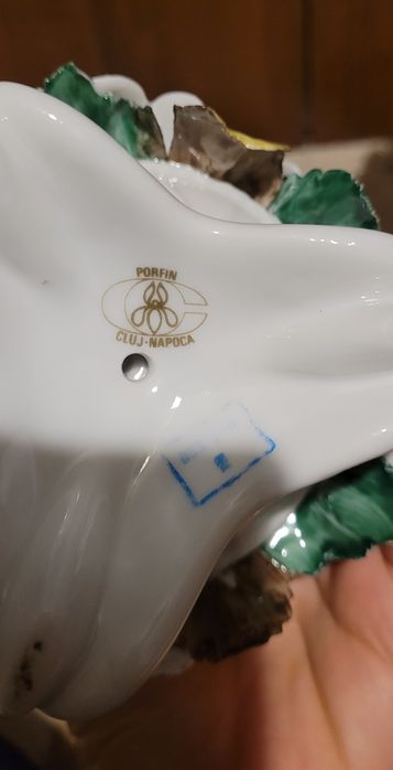 Vaza portelan glazurat Porfin