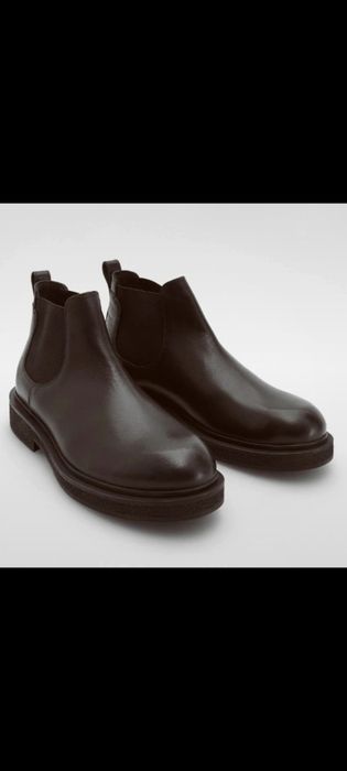 Ghete barbati Chelsea/ Nr 44/piele naturala/ noi/ maro