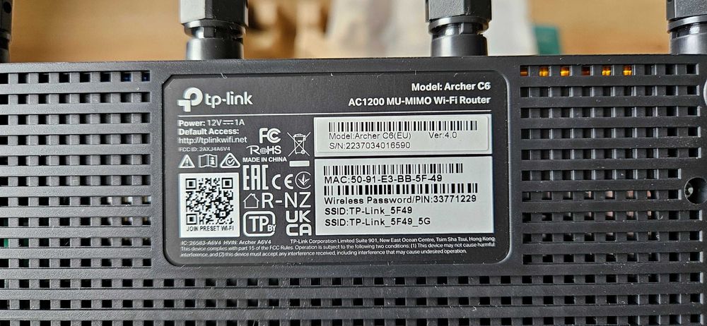 Нов рутер tp-link Archer C6 AC1200 Mesh