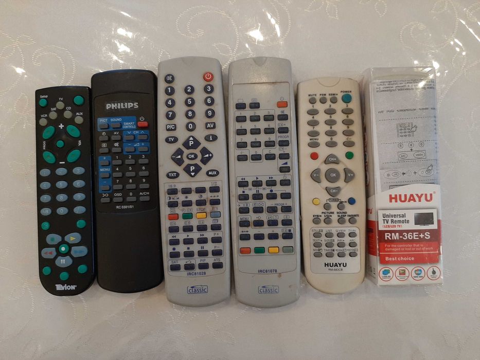 Пульты для кинескопных телевизоров