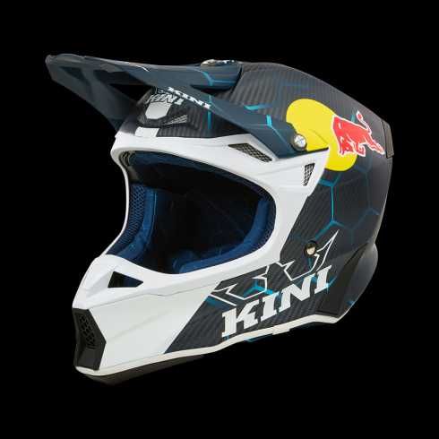 Мотокрос каска KINI RED BULL MXC2 2.0 Carbon-BLUE/WHITE