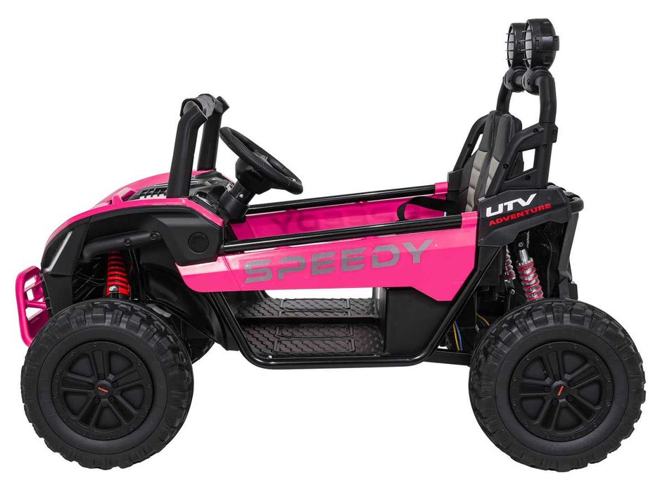 UTV electric pt copii cu 2 locuri Buggy Speedy 4x4 24V 350W (3558) Roz