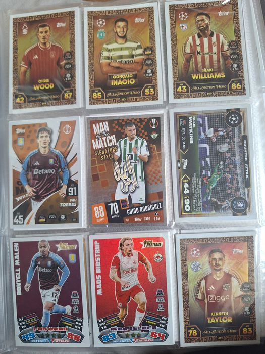 Topps match attax футболни карти