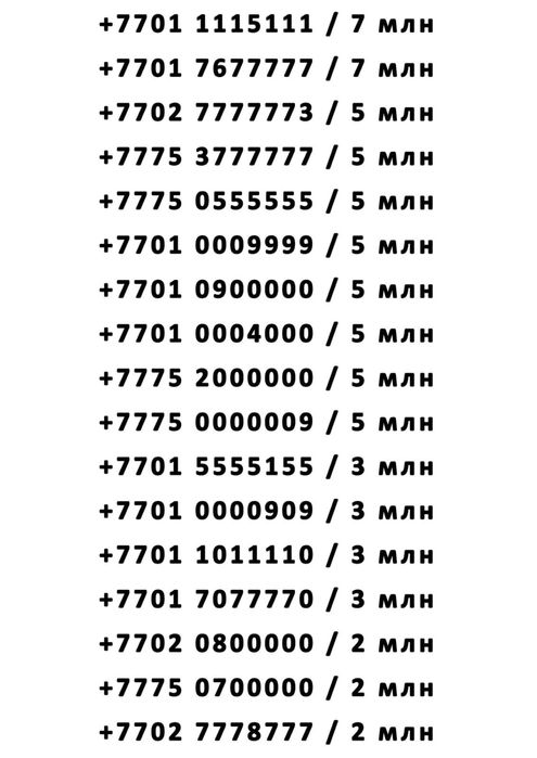 Продам супер номера