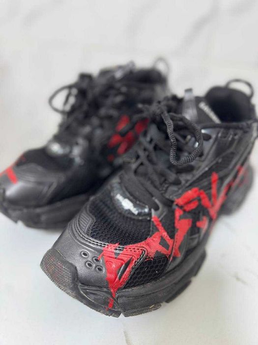 Кроссовки balenciaga runner graffiti black