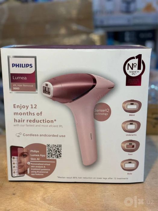 IPL-эпилятор Philips, лазерный фотоэпилятор, 4 насадки с охлаждением