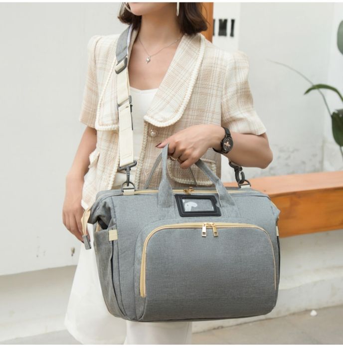 Geanta de scutece, cu patut extensibil