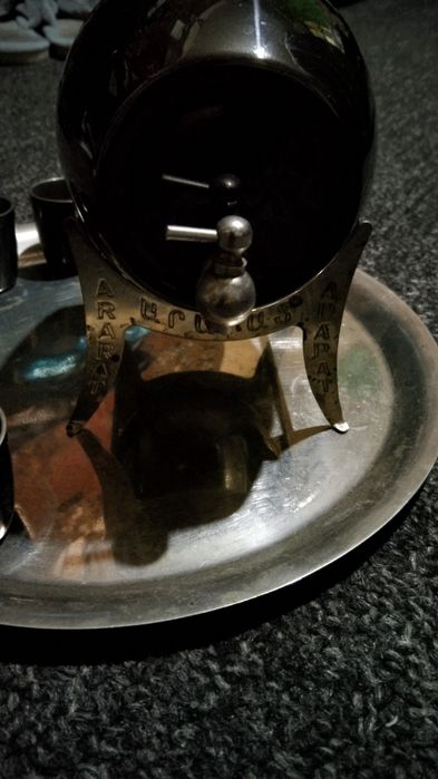 Мельхиоровый наборчик для коньяка.