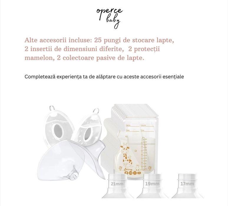 Set 2 Pompe de San Electrice OPERCE Portabile, 3 Moduri, 12 Niveluri