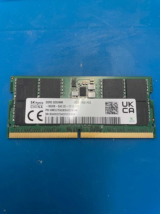 Sodimm 1 X 16 Gb Hynix HMA82GS6DJR8N-XN, garantie