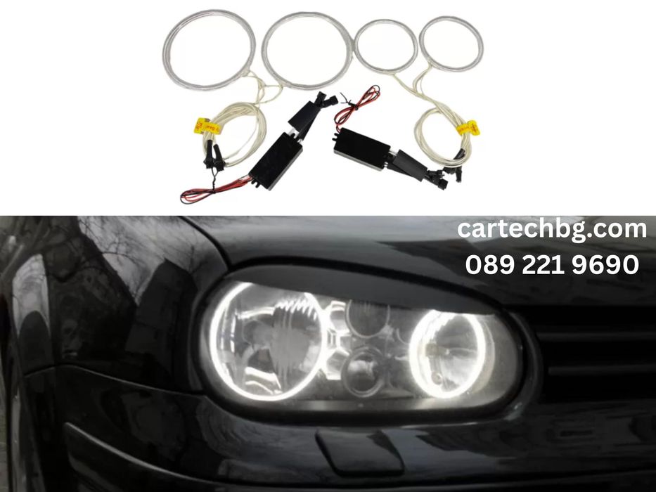Ангелски Очи Angel Eyes CCFL VW Golf 4 – Различни цветове НАЛИЧНИ!!
