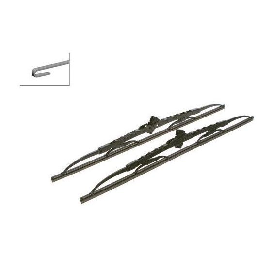 Set stergatoare parbriz Bosch Dacia Duster, 202017, Logan 202013, Sandero 202013, Renault Lancia Rover BMW E30/E36, Daewoo Ford GAZ Hyundai Isuzu Jeep Kia Lada Mitsubishi Lancia Rover Nissan Seat Skoda