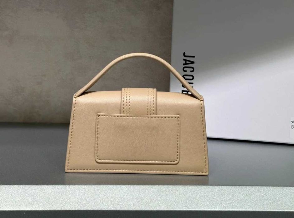 Geanta Jacquemus Le Bambino Bej / Crem - Piele Naturala