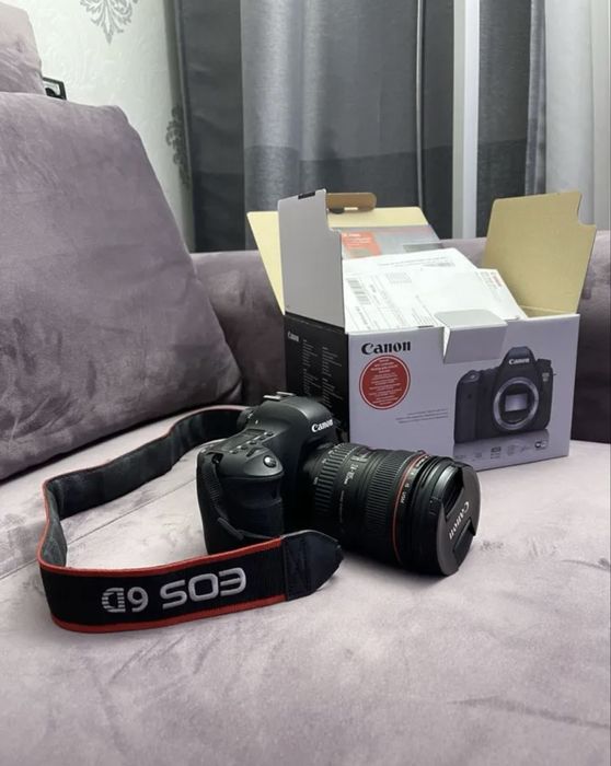 Canon EOS 6D + 24-105 Obyektiv + 2 Batareyka KOMPLEKT SOTILADI.