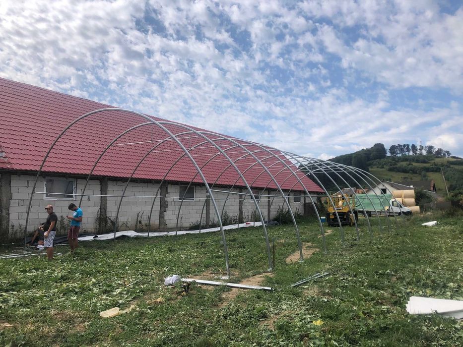 Cort industrial semirotund 9,15x20x4,5 m chiar si pentru animale