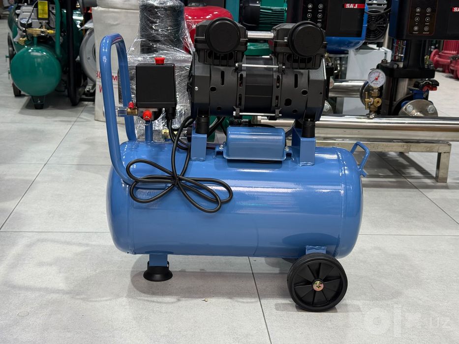 Бесшумный воздушный компрессор 30л / Kompressor ovozsiz 30L 200L/min