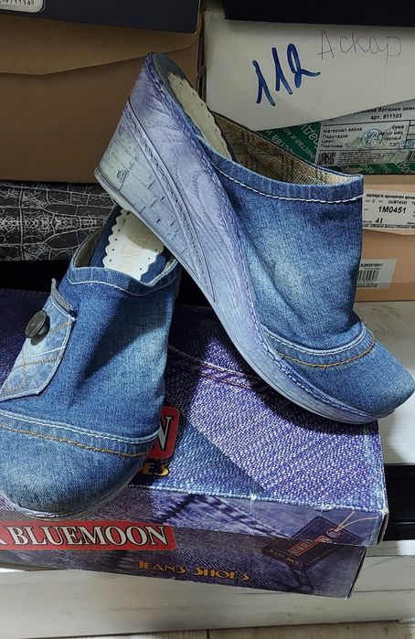 Сабо джинсовые удобные