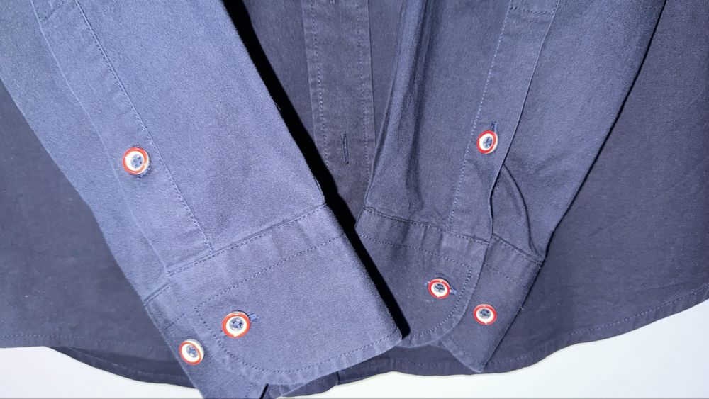 Cămașă bărbați, Tommy Hilfiger, L, slim fit, albastră