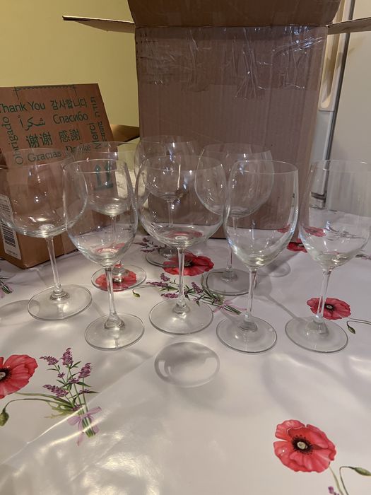 Хрустальные стопки и бокалы из стекла