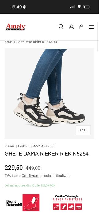 Ghete Dama Rieker  Riek