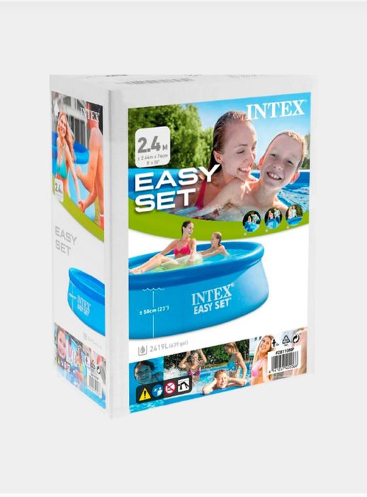 Надувной бассейн Intex Easy Set, 244* 76 cM, 2419