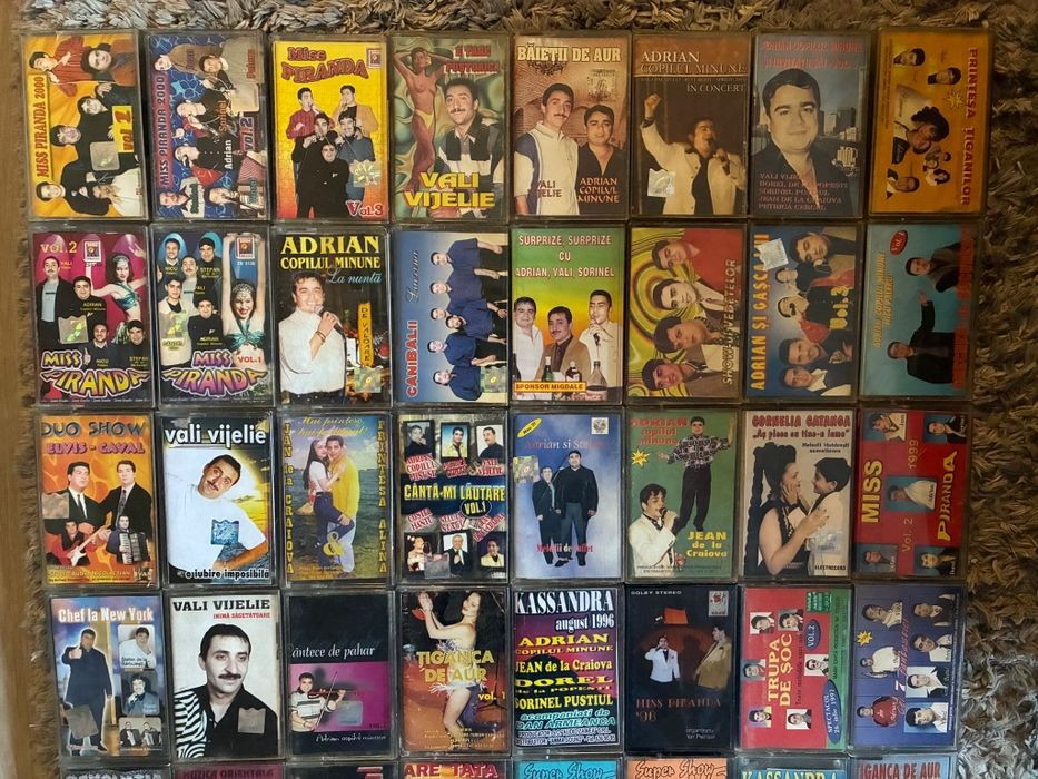 Casete audio muzica lautareasca,manele