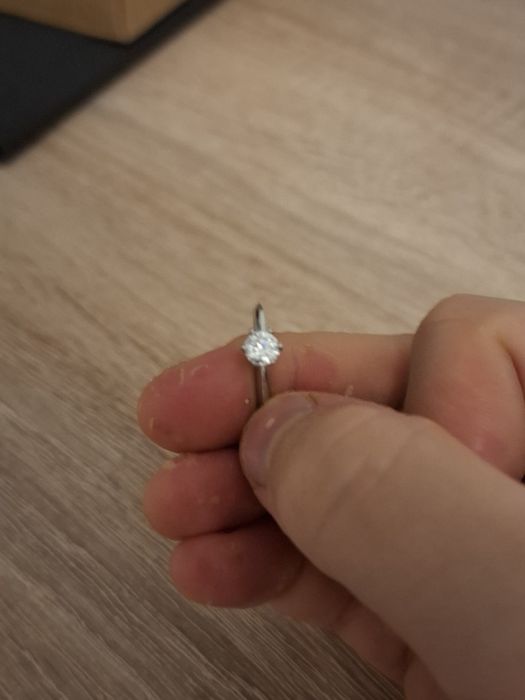 Inel Moissanite ajustabil