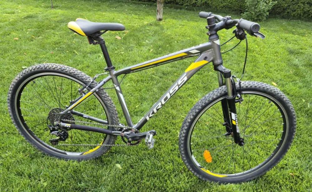Bicicleta KROSS HEXAGON 2.0 27.5" Gri-Galben Marimea S (17 inci)
