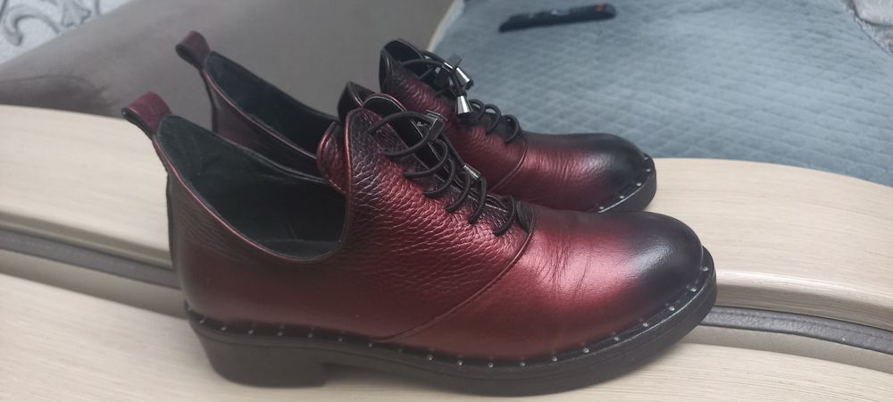 Кожанные ботинки