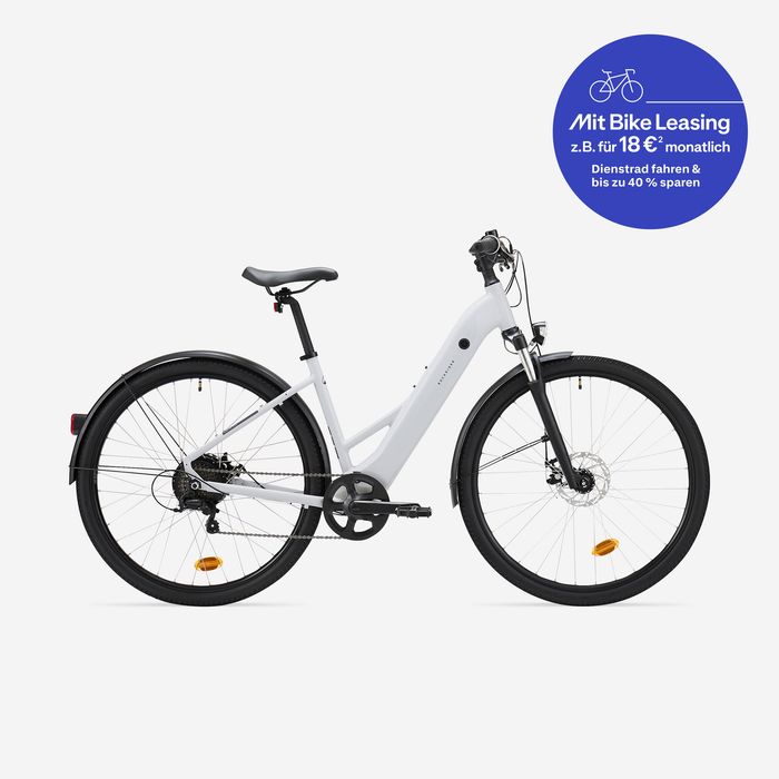 Bicicletă polivalentă electrică Cadru jos - produs resigilat Decathlon