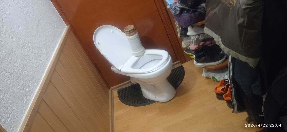 Унитаз (17 см. ) для стройки супер ЧИСТЫЙ.