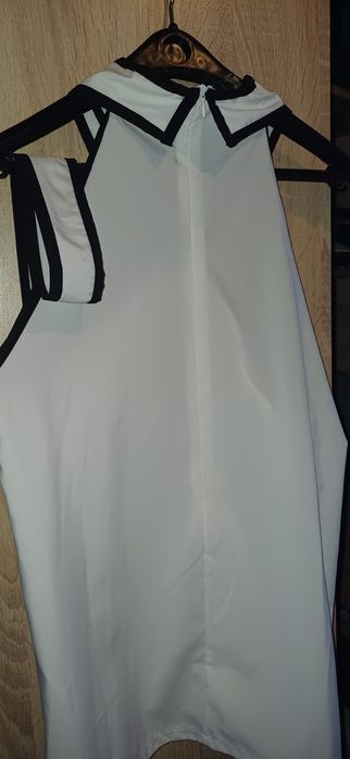 Дамска бяла риза с вратовръзка