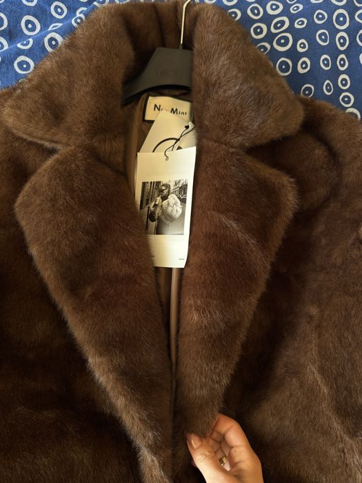 Палто шуба яке тип ZARA от изкуствен косъм норка S-L размер