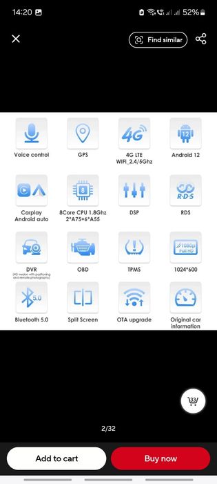 Navigatie Android Golf 7 , 2012-2018