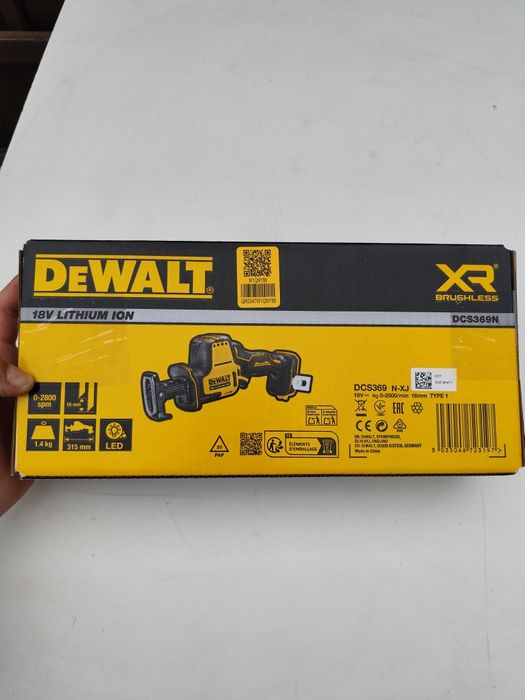 Нов безчетков акумулаторен саблен трион Девалт DeWALT DCS369