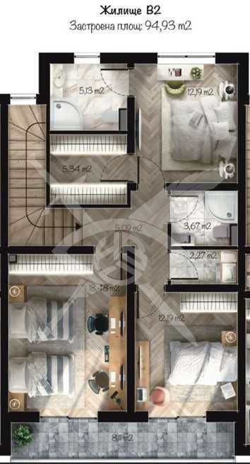 Продава се Къща в Пловдив, Беломорски - 169 кв.м за 1313 €/кв.м - Снимка #1