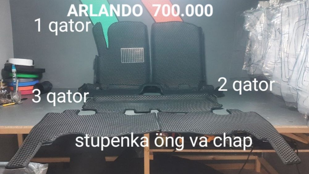 Turli xildagi avtomobillar uchun evakordan poliklar tayorlaberamiz