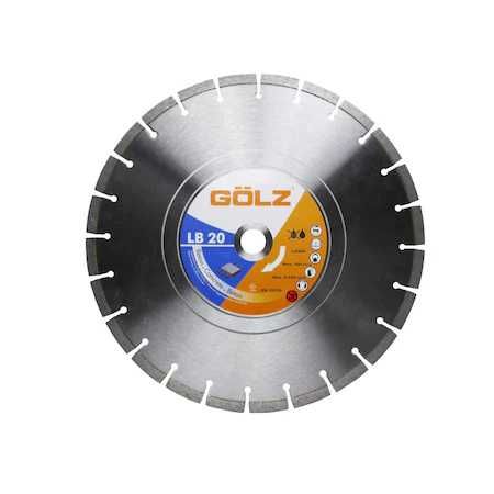 Disc diamantat profesional GOLZ, LB20 350×25.4mm, pentru beton