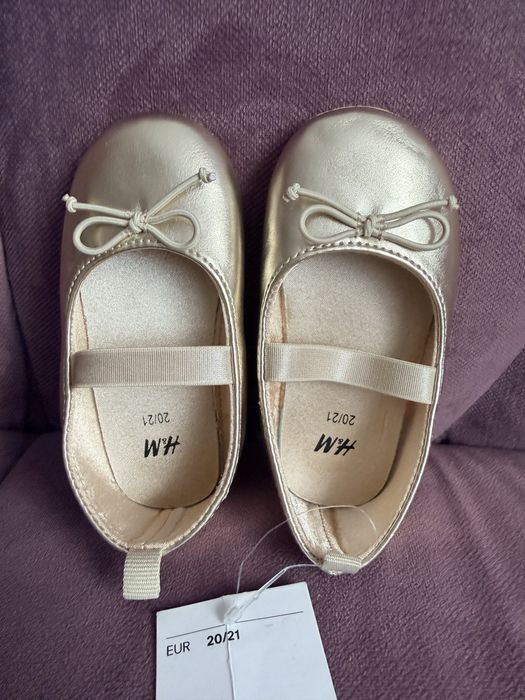 Balerini H&M, noi cu eticheta, marimea 20/21.