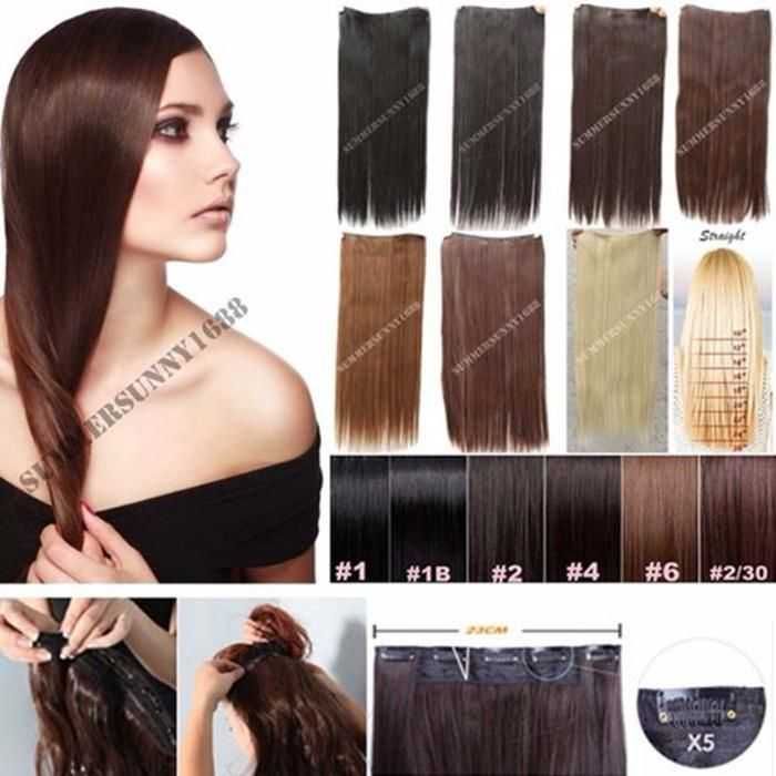 Extensii Extensie Clip-on Par 5 clipsuri KANEKALON LUNGIME 50  60CM