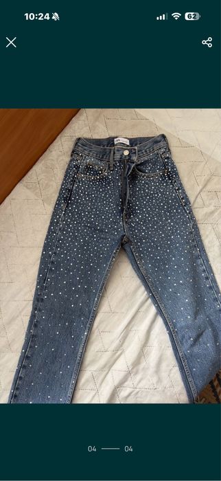 Дънки Зара с камъни